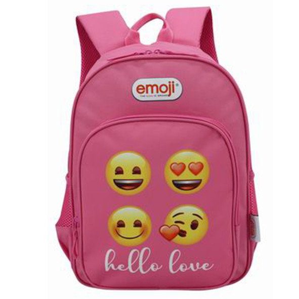 Ghiozdan emoji, clasa 0, inchidere fermoar, interior captusit, roz, 38 x 27 x 12 cm - imagine 4